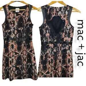 Mac + Jac Small Cut Out Patterned Slip Dress